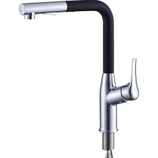 Dhpz Kitchen Mixer Tap Quartz Stone Sink Single Basin Double Hot And Cold Pull-Out A - B07D7XVYBB